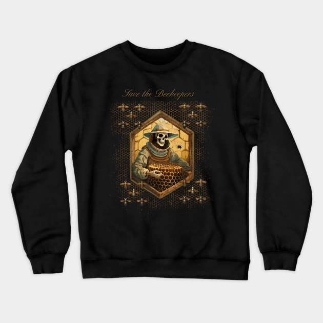 Save the Beekeepers Crewneck Sweatshirt by Midcenturydave